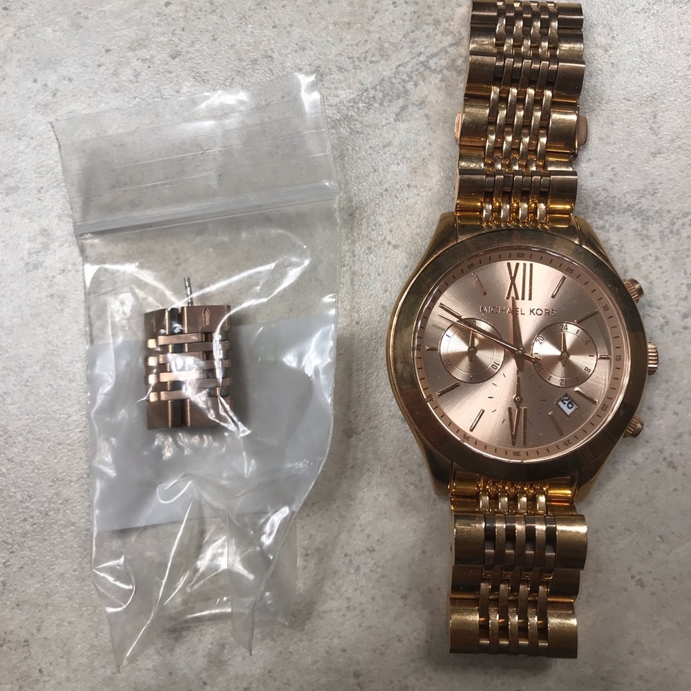 Rose gold Michael Kors watch